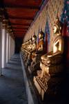 Temple of the Dawn - Row of Golden Duddhas, Bangkok, Thailand