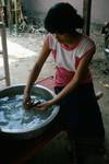 Lacquer Ware - Girl Washing Off Gold, Chiangmai, Thailand