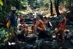 Group in River, To Lisu / Akha, Thailand