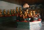 Golden Buddhas, Pagan, Burma