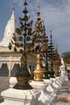 Schwezigan Pagoda - Row of Golden Trees, Pagan, Burma