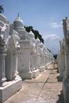 Kuthodaw Pagoda - Line of Small Temples, Mandalay, Burma