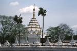 Beautiful Chedi - Gold Rings - Kyauk Tawgyi, Mandalay, Burma
