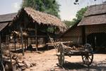 Village Houses & Cart, Mingun, Burma