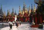 Schwedagan Pagoda - Small Pagodas, Rangoon, Burma