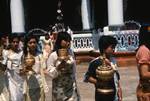 Schwedagan Pagoda - Girls & Golden Gifts, Rangoon, Burma