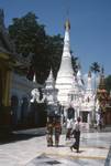 Schwedagan Pagoda - Tall Slim White Pagoda, Rangoon, Burma