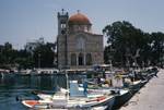 Boats & Church, Aegina, Greece