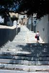Staircase up to Church, Syros, Greece