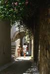 Old Town - Street, 2 Figures, Naxos, Greece