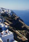 Cliffs, Roofs, Buildings, Santorini, Greece