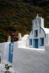 Blue & White Belfry, Santorini - Thirasia, Greece