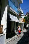Naousa - Street Near Square, Sally, Paros, Greece