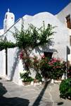 Naousa - Flowery Corner & Belfry, Paros, Greece