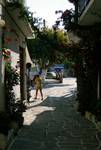 Naousa - Street, Looking to Square, Paros, Greece