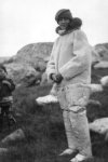 Isobel Wylie Hutchison (in gazelle-skin coat) at Igaliko, Greenland