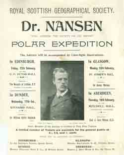 Flier for talks given by Dr. Nansen