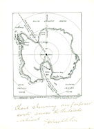 Map of Shakleton's journey to the Antarctic