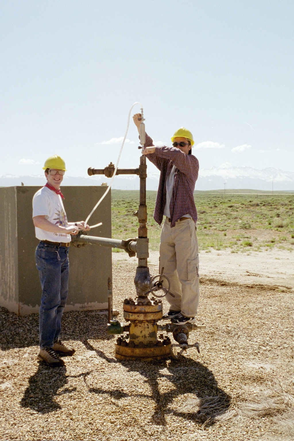 Sampling well gases at McCallum Dome field, Colorado